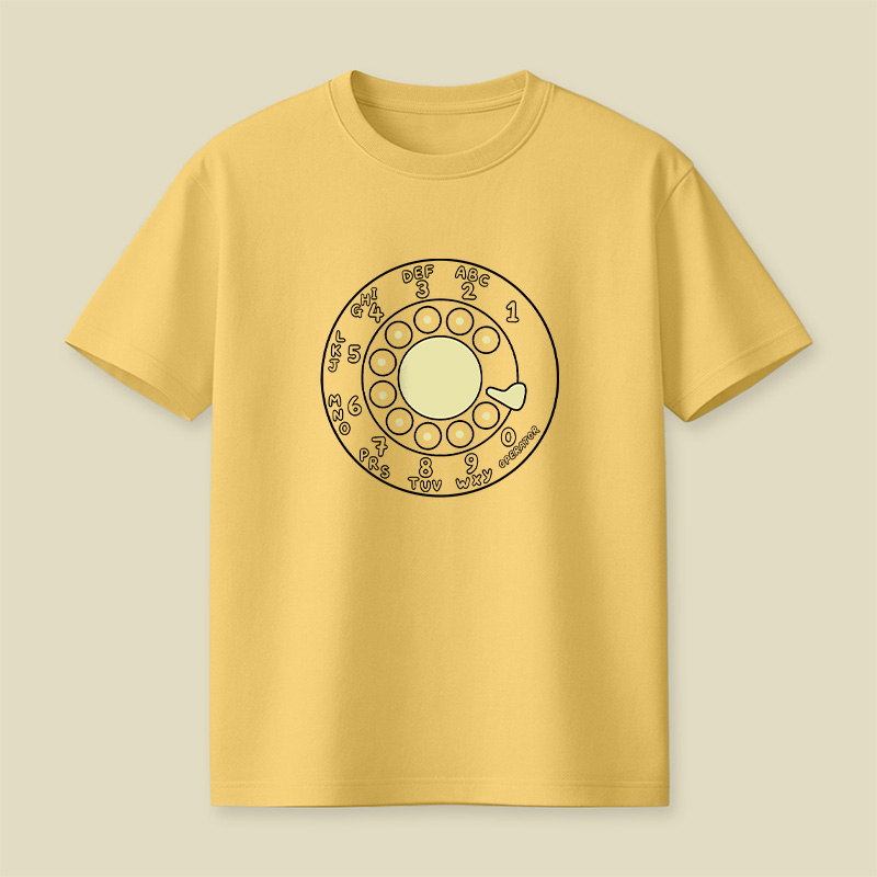 Rotary Phone Dial Nostalgia Playful T-Shirt