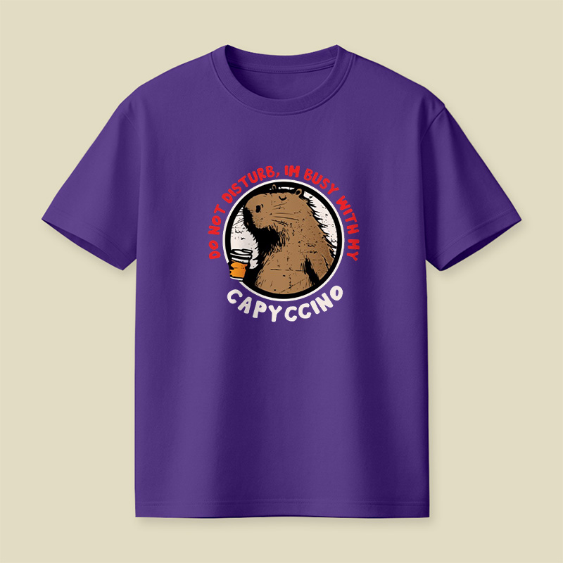 Capybara Capyccino Vibes Playful T-Shirt