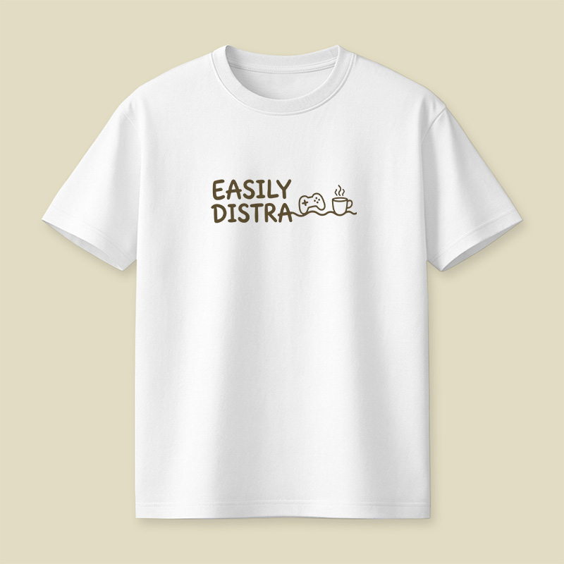 Easily Distracted By Games And Coffee Playful T-Shirt