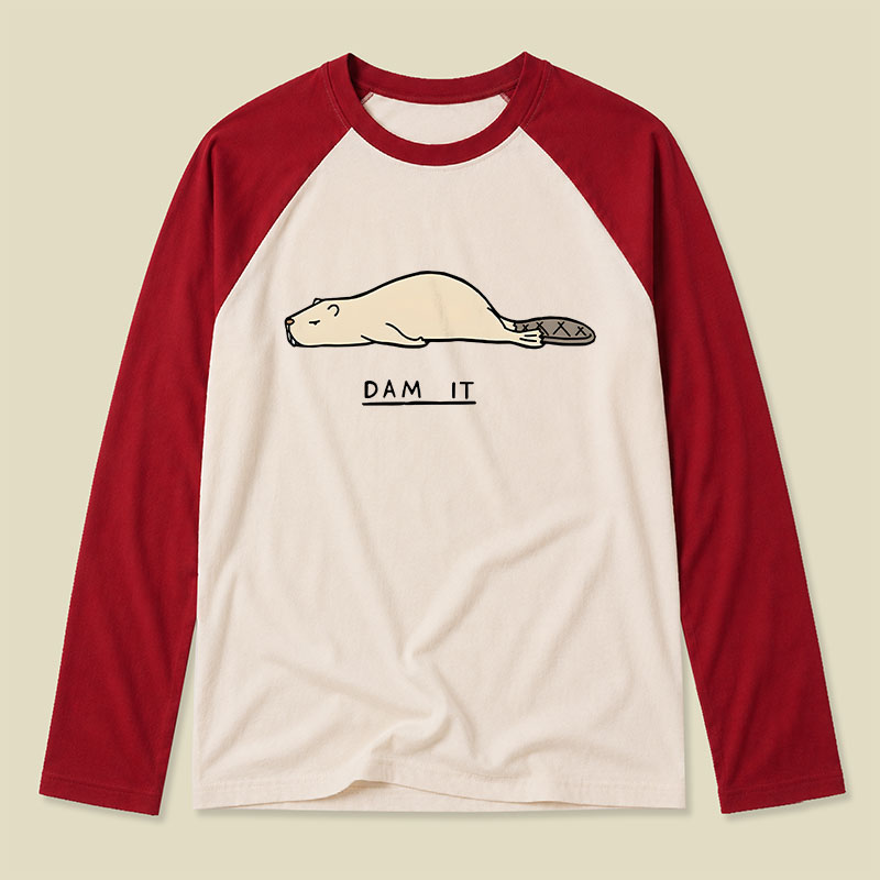 Beaver Dam It Raglan Long-Sleeve Tee