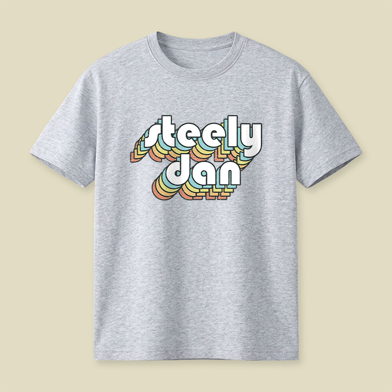 Steely Dan Retro Faded-Style Playful T-Shirt