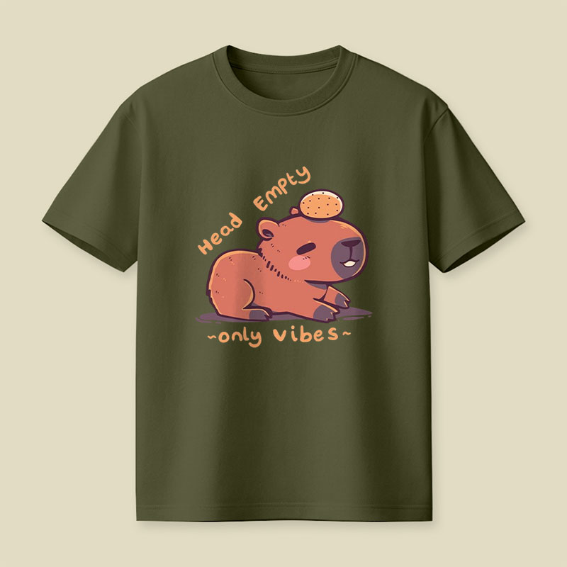 Head Empty Capybara Playful T-Shirt