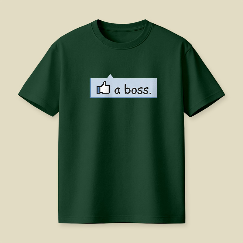 Facebook Like A Boss Playful T-Shirt