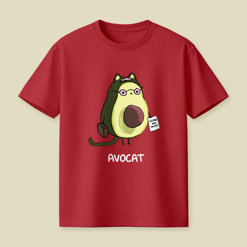 Avocat French Lawyer Cat Pun Playful T-Shirt