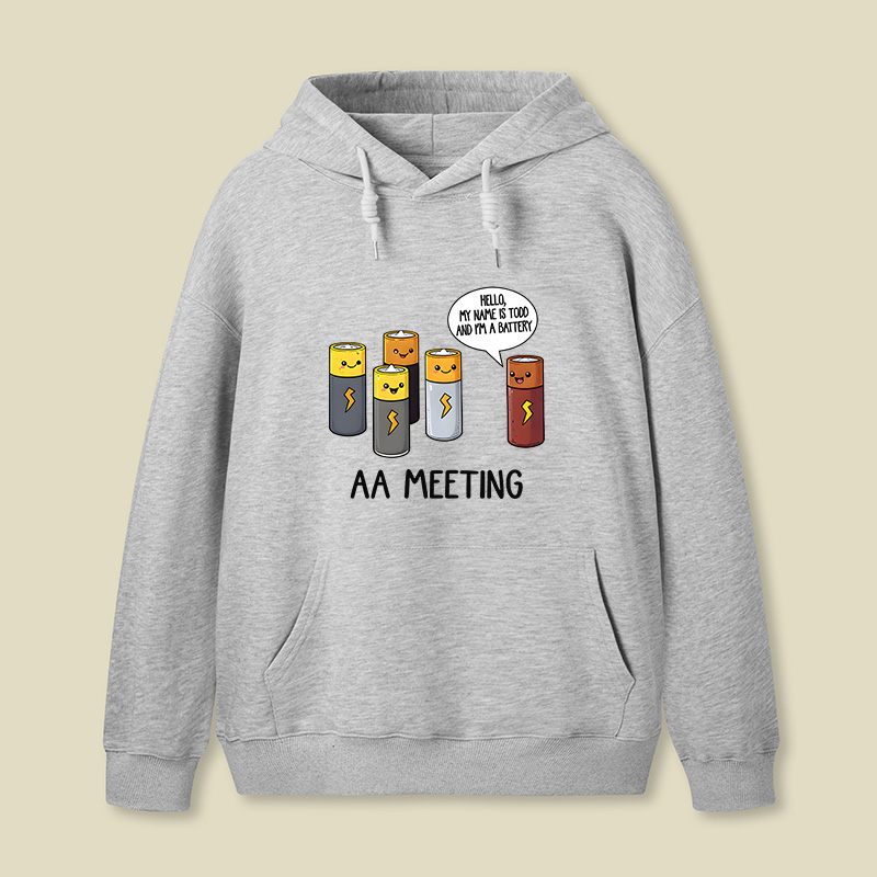 AA MEETING Geek Hoodie