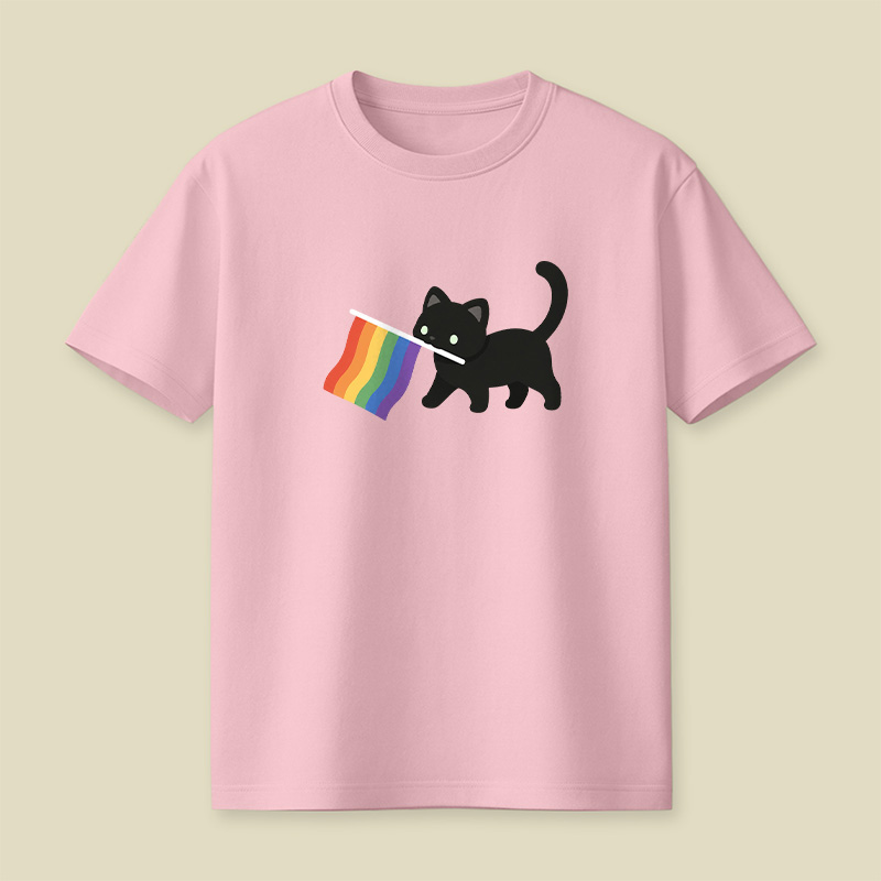 A Little Cat Friend Playful T-Shirt