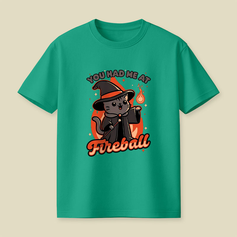 Magical Fireball Cat Playful T-Shirt