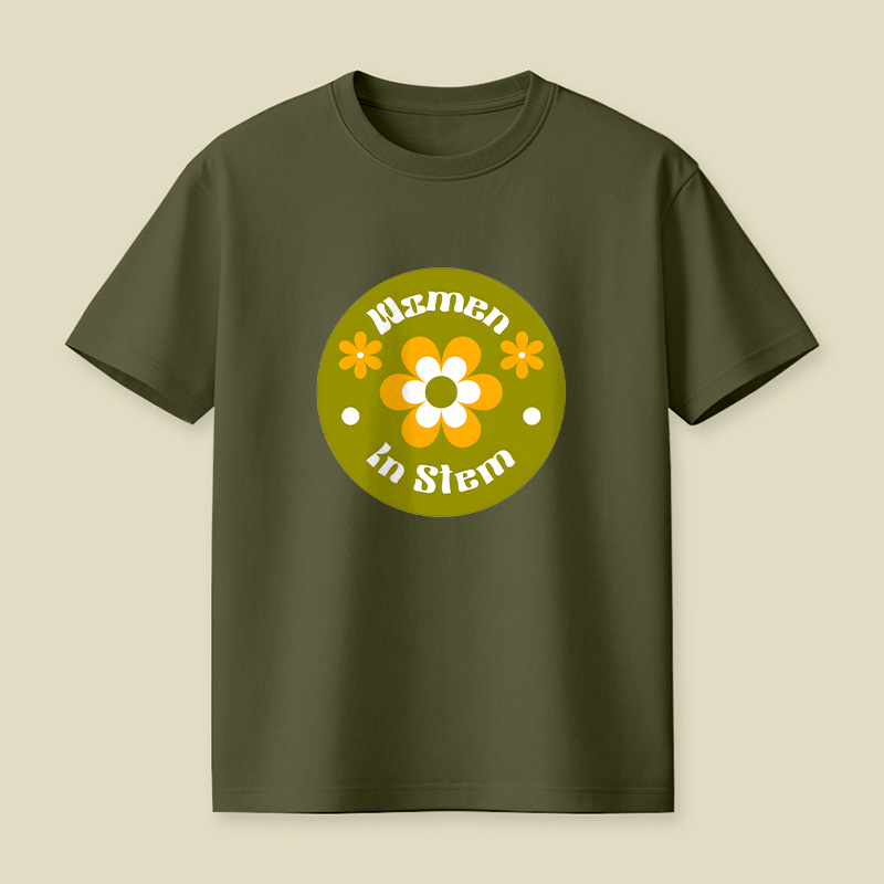 Women In Stem Groovy Playful T-Shirt