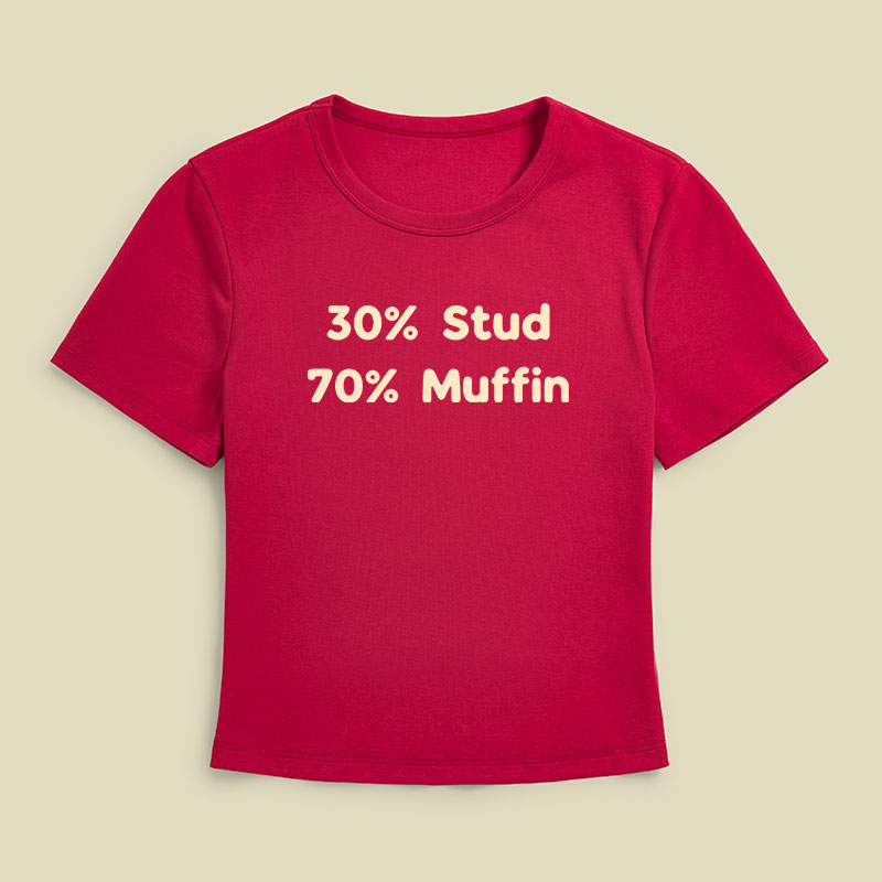 30% Stud 70% Muffin Geek Baby Tee