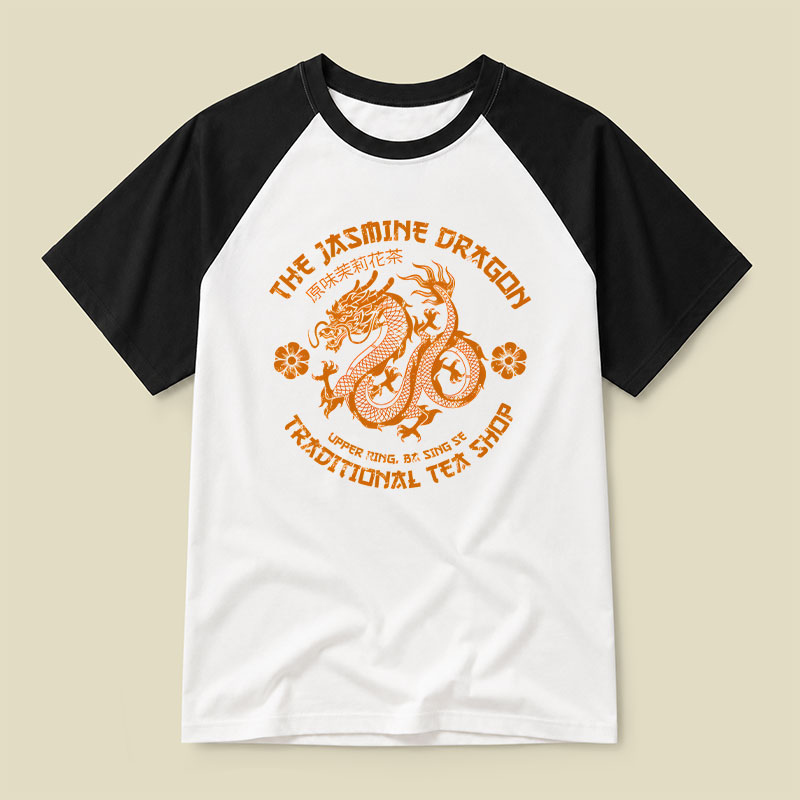 Jasmine Dragon Tea Raglan T-shirt