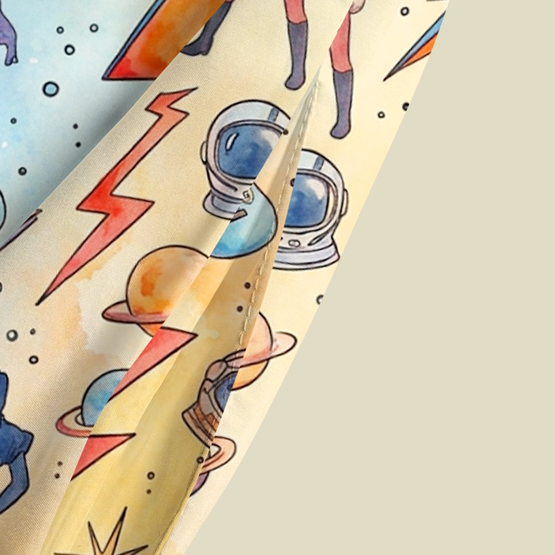 Watercolor Space Rock And Roll Playful Maxi Dress