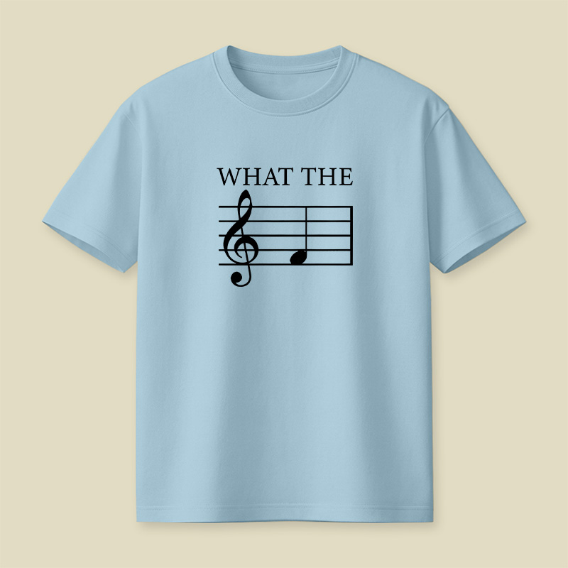 What The F Note Music Playful T-Shirt