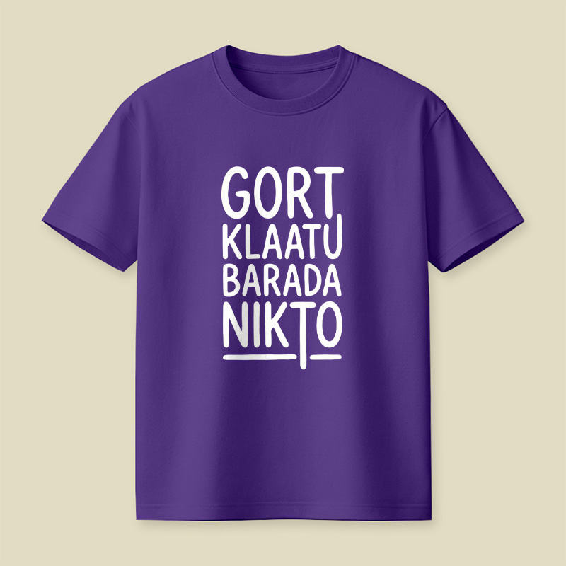 Klaatu Barada Nikto Playful T-Shirt