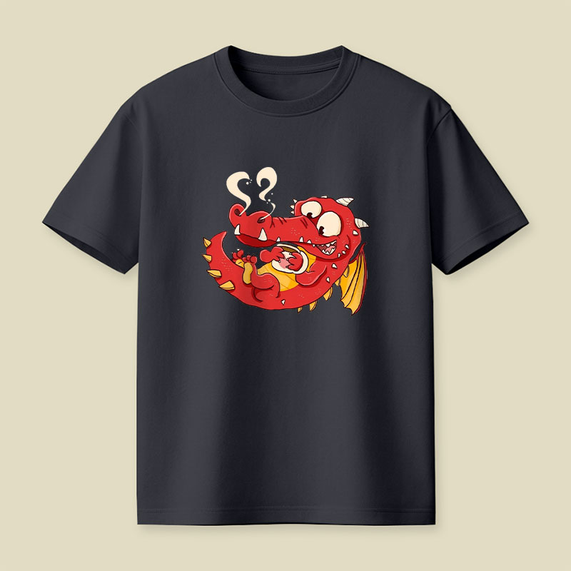 Kaffee Drache Playful T-Shirt