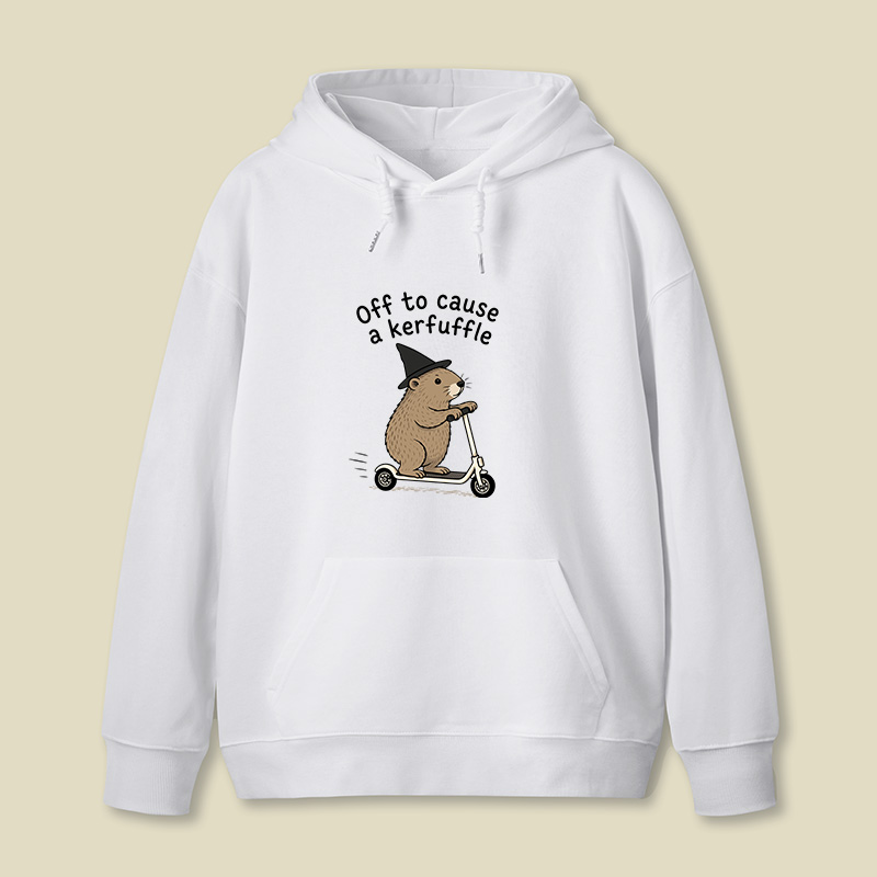 Off To Cause A Kerfuffle Geek Hoodie