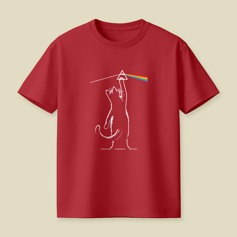 Prism Cat Dark Side Playful T-Shirt