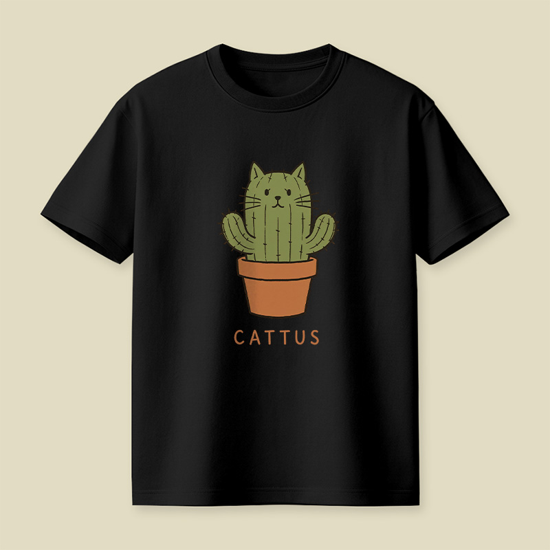 Cattus Cactus Cat Playful T-Shirt