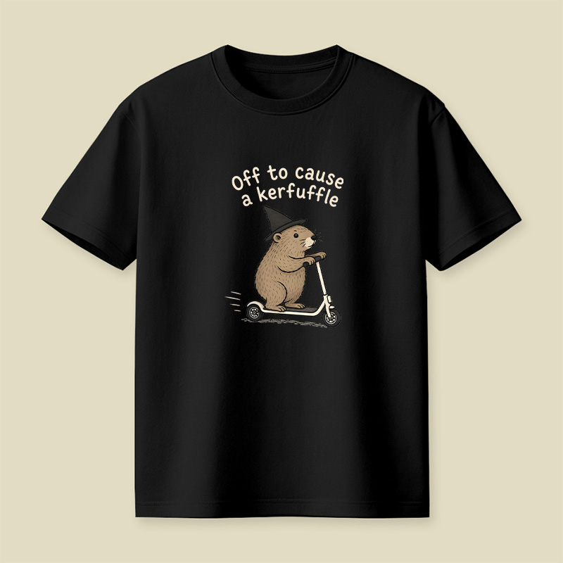 Off To Cause A Kerfuffle Playful T-Shirt