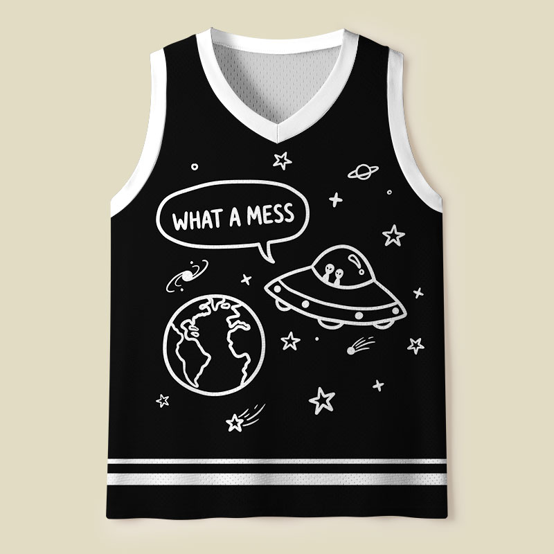 What A Mess Mesh Tank Top