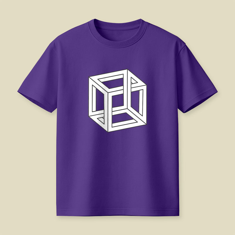 Visual Math Cube Playful T-Shirt