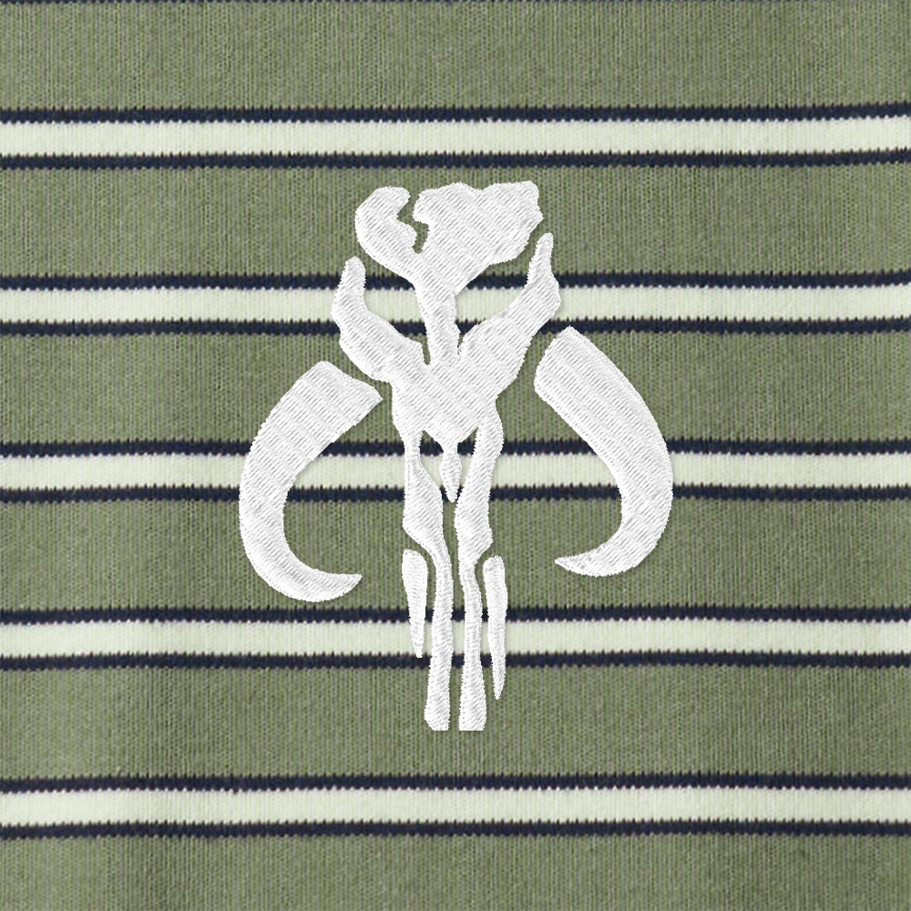 Rebel Lycra Striped Embroidered Long-Sleeve Polo
