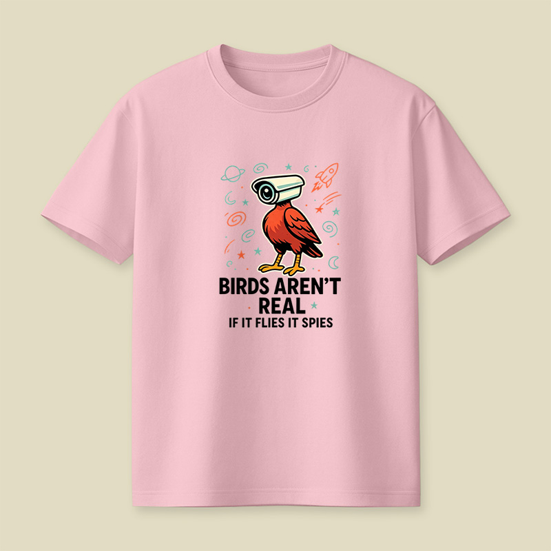 Birds Are Not Real Conspiracy Playful T-Shirt