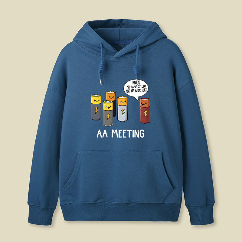 AA MEETING Geek Hoodie