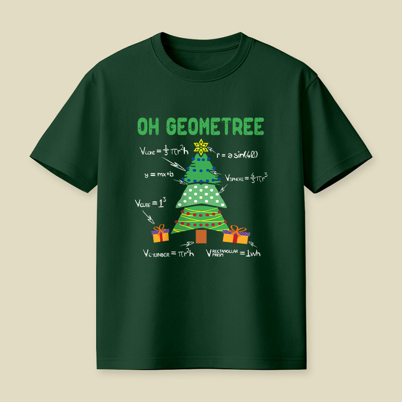 Oh Geometree Geometry Math Science Playful T-Shirt