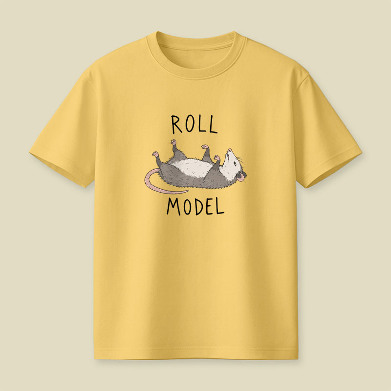 Roll Model Funny Pun Playful T-Shirt