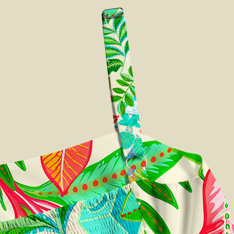 Tropical Blocks Playful Maxi Dress