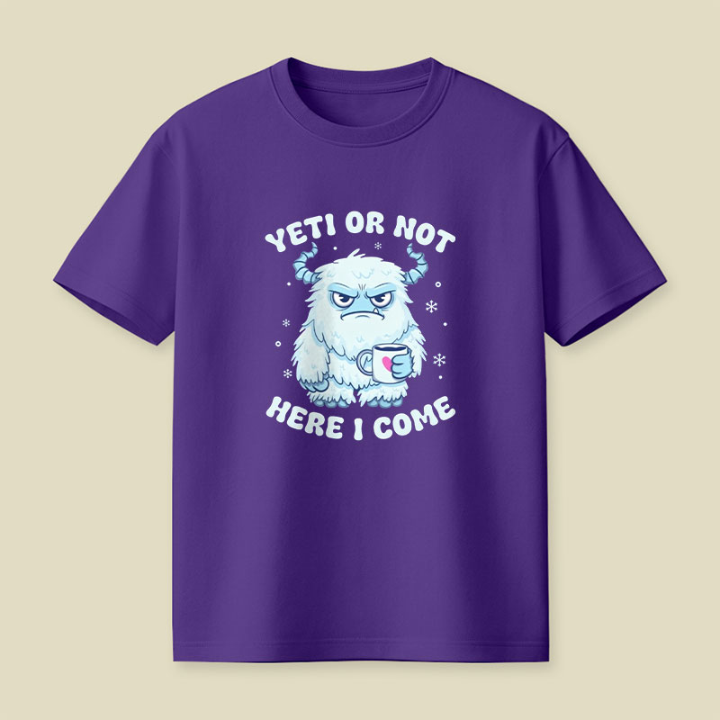 Yeti Or Not Here I Come Playful T-Shirt