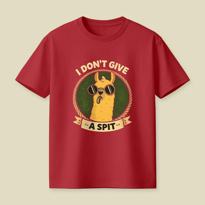 I Don't Give a Spit Playful T-Shirt