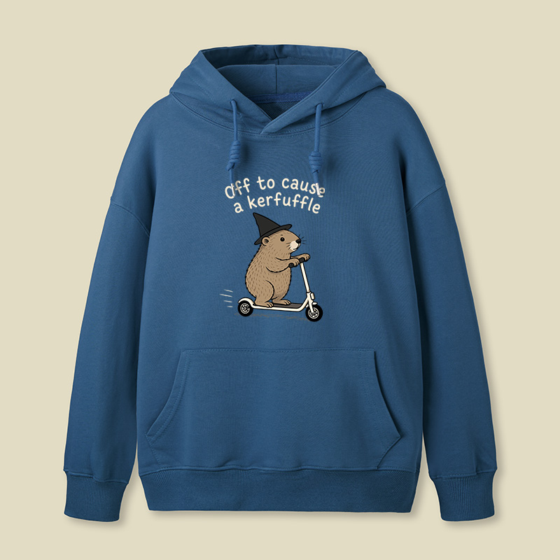 Off To Cause A Kerfuffle Geek Hoodie
