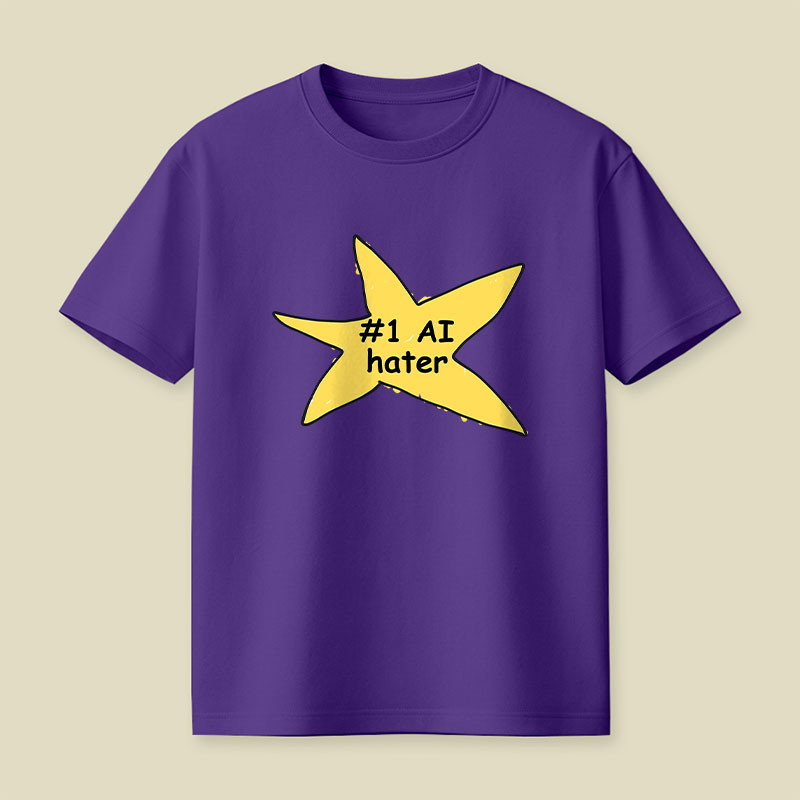 #1 AI Hater Playful T-Shirt