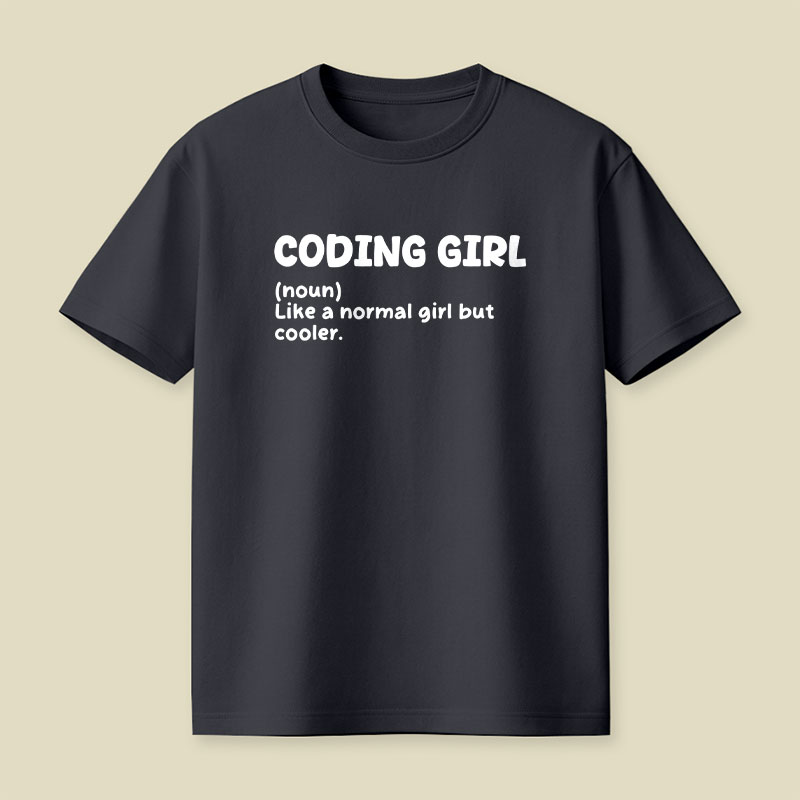 Coding Girl Playful T-Shirt