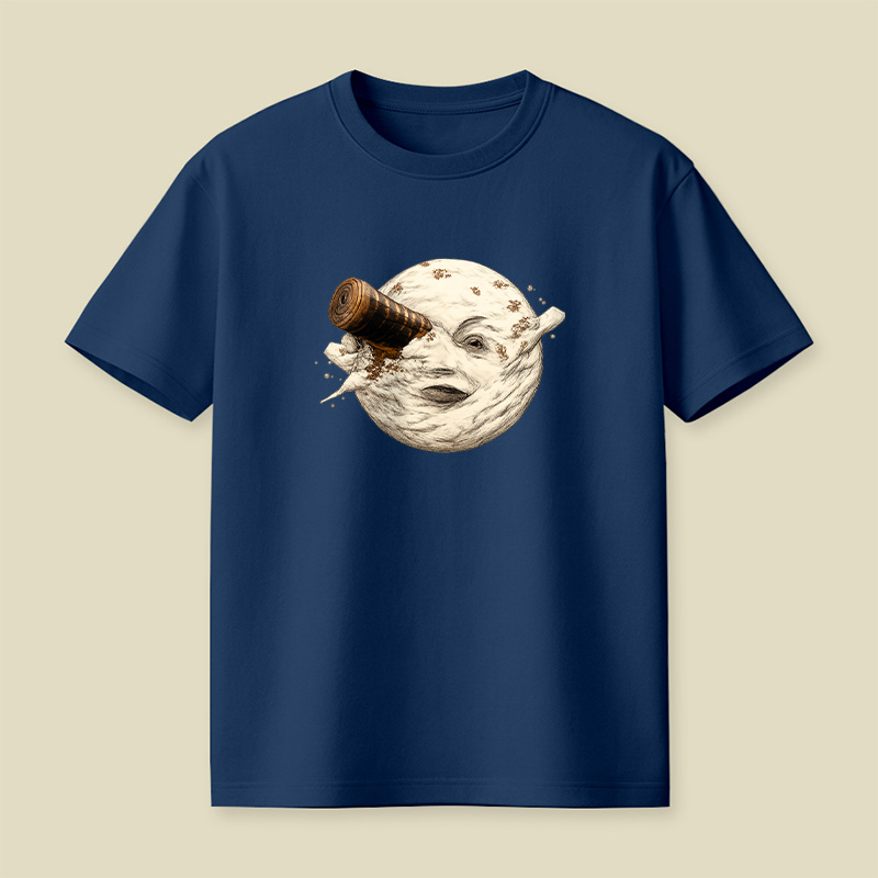 Moon Getting Hit By A Tardis Playful T-Shirt
