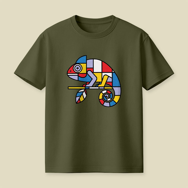 Mondrian Mimic Playful T-Shirt