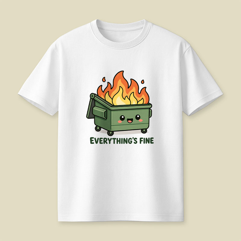 Everything Is Fine Playful T-Shirt