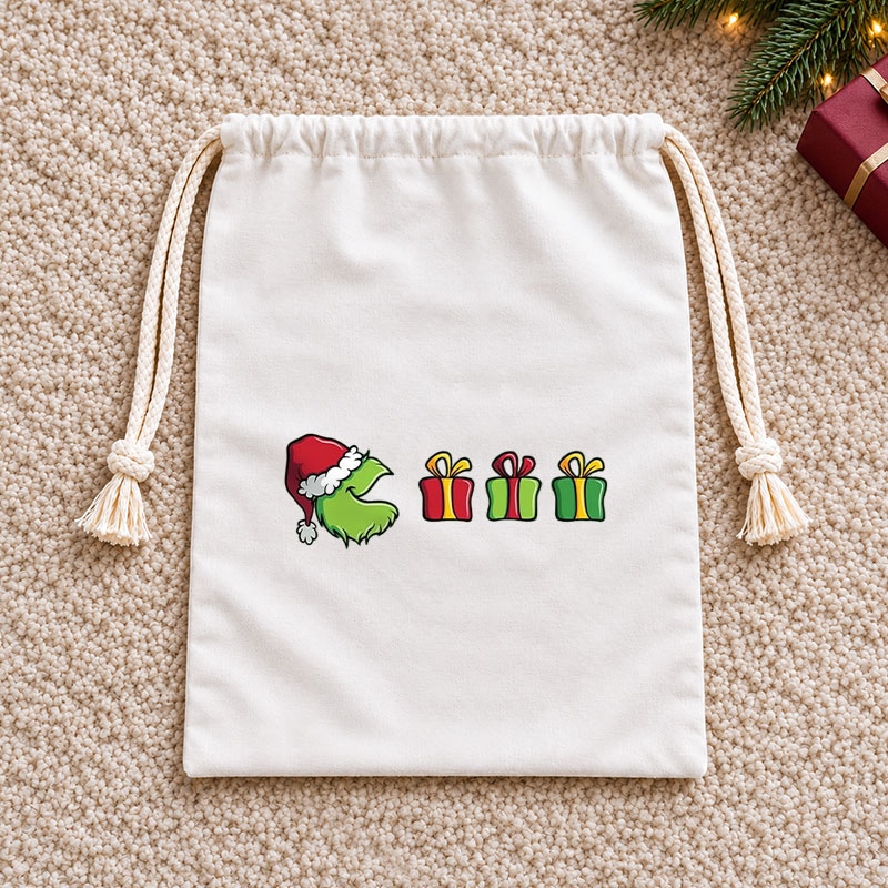 Gift Hunter Christmas Drawstring Gift Bag