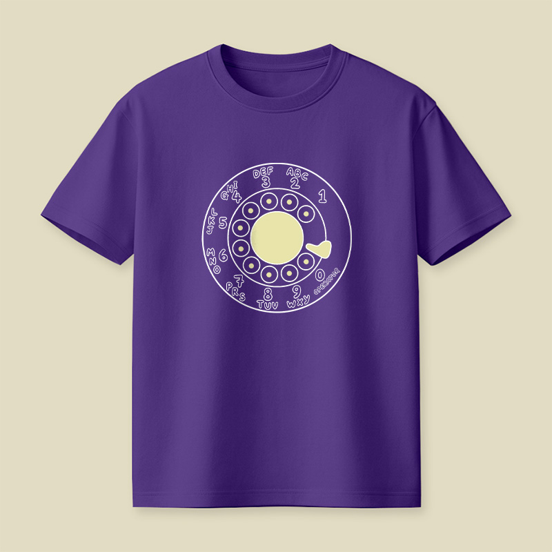 Rotary Phone Dial Nostalgia Playful T-Shirt