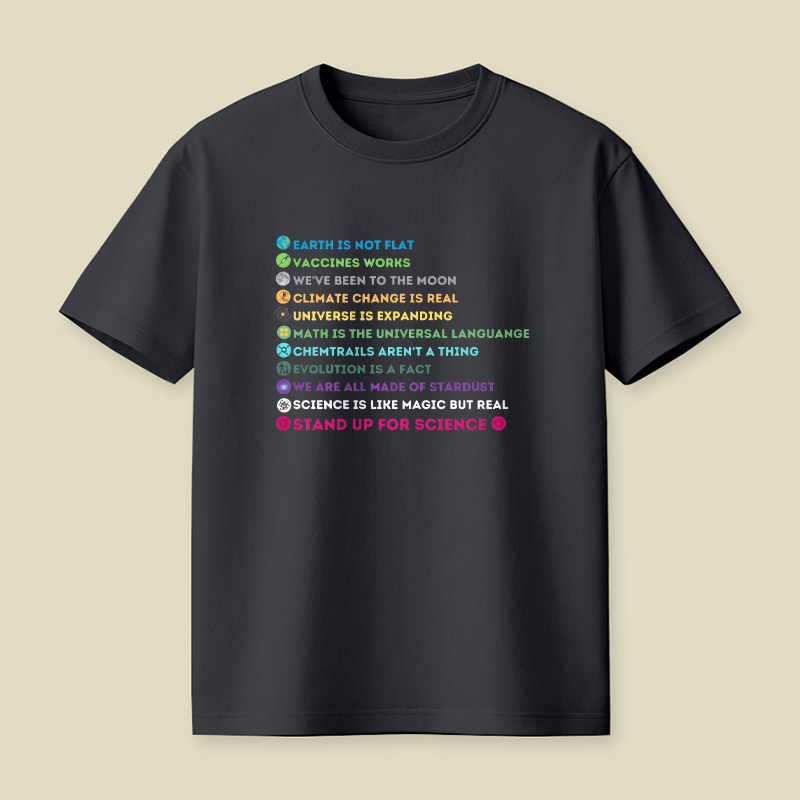 Stand Up For Science Facts Playful T-Shirt