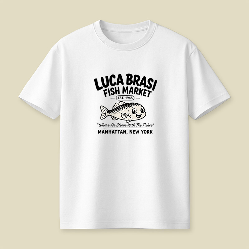 Luca Brasi Fish Market Godfather Playful T-Shirt