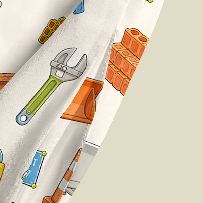 Architecture Cartoon Playful Maxi Dress