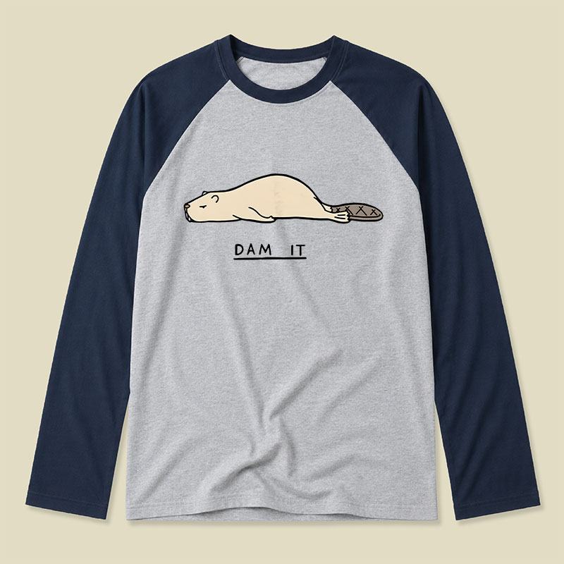 Beaver Dam It Raglan Long-Sleeve Tee