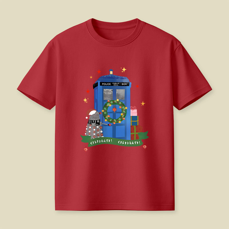 Tardis Christmas Playful T-Shirt