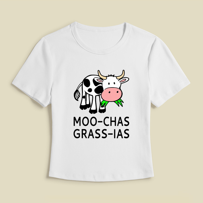 Moo-chas Grass-ias Geek Baby Tee