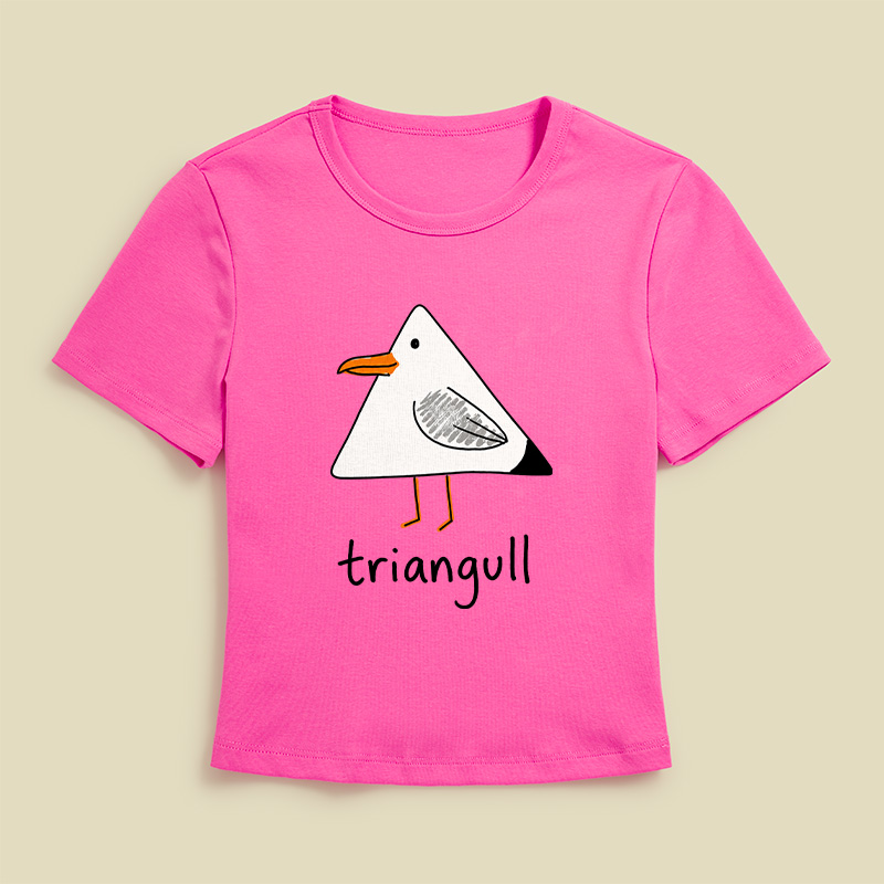Triangull Funny Geometry Cute Triangle Seagull Bird Geek Baby Tee