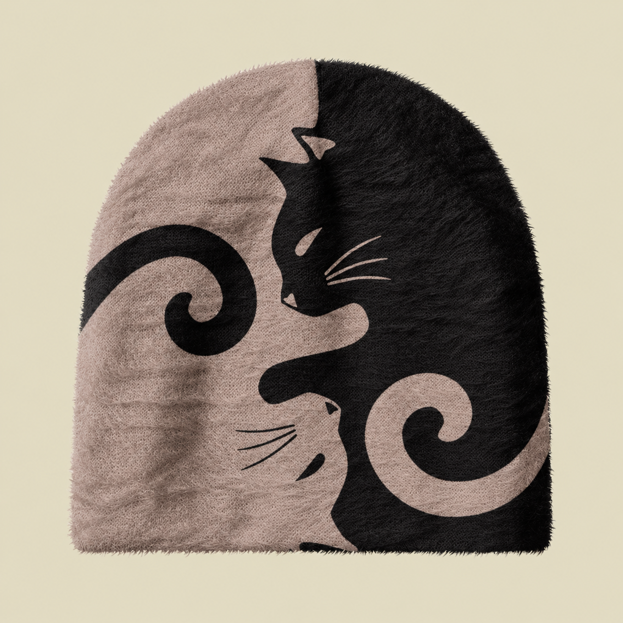 Cats Rule Fuzzy Beanie