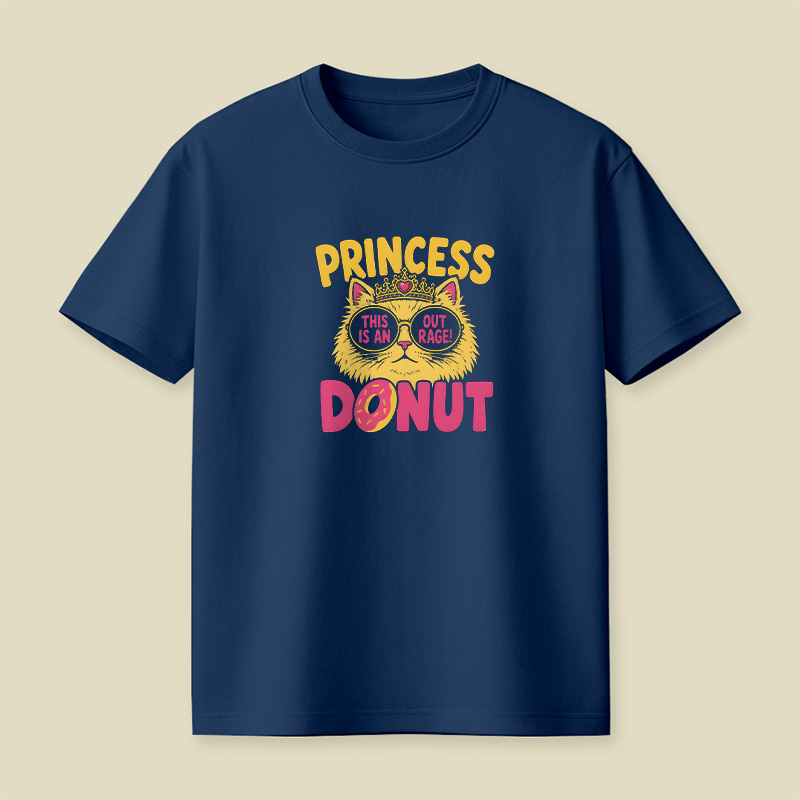 Princess Donut Cat Outrage Playful T-Shirt