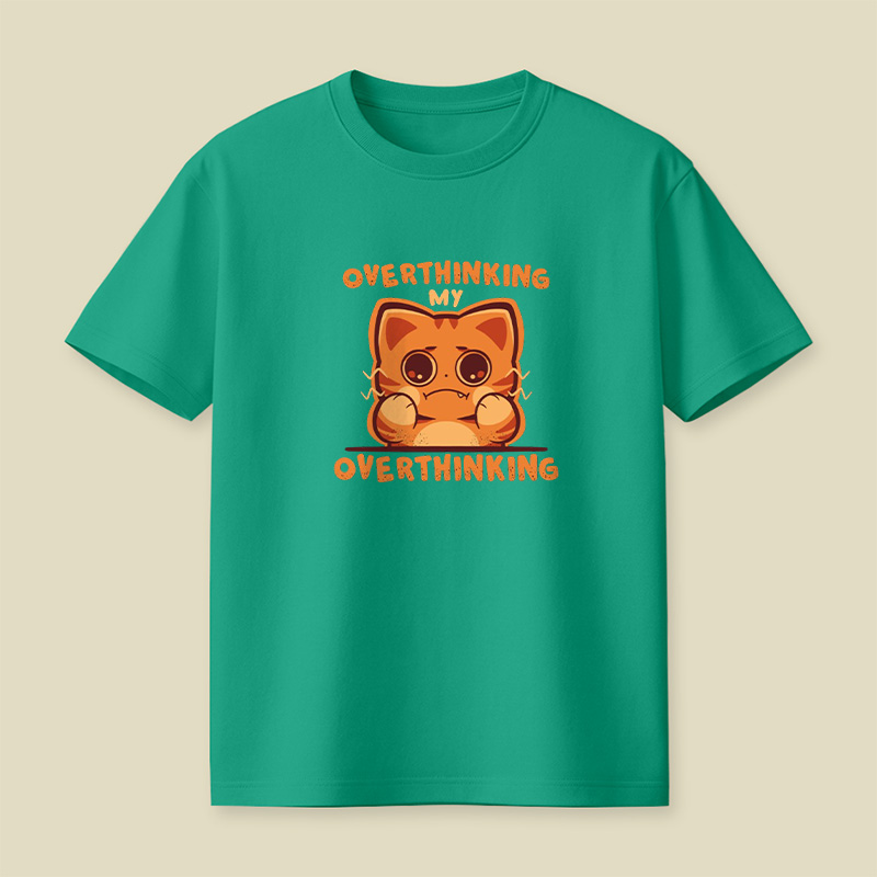 Overthinking Cat Playful T-Shirt